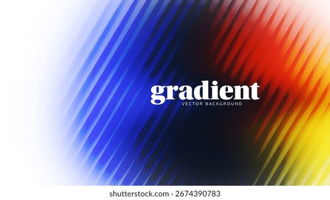 Design de fundo de gradiente ondulado. Efeito de textura de vidro ondulado de distorção moderno. Abstrato efeito fractal com nervuras de textura de vidro com gradientes vibrantes vetor liso canelado bg.