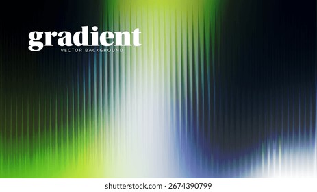 Ripple gradient background design. Modern distortion ripple glass texture effect. Abstract fractal effect ribbed glass texture with vibrant gradients smooth fluted horizontal vector bg.