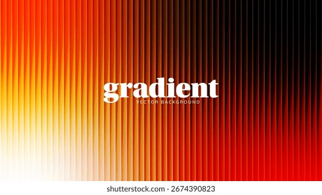 Design de fundo de gradiente ondulado. Efeito de textura de vidro ondulado de distorção moderno. Abstrato efeito fractal com nervuras de textura de vidro com gradientes vibrantes vetor horizontal liso canelado bg.