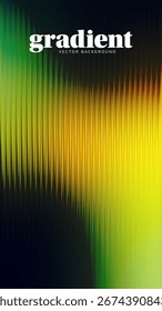 Design de fundo de gradiente ondulado. Efeito de textura de vidro ondulado de distorção moderno. Abstrato efeito fractal nervurado textura de vidro com gradientes vibrantes vetor vertical liso canelado bg.