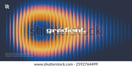 Ripple gradient background design. Modern ripple glass texture effect.