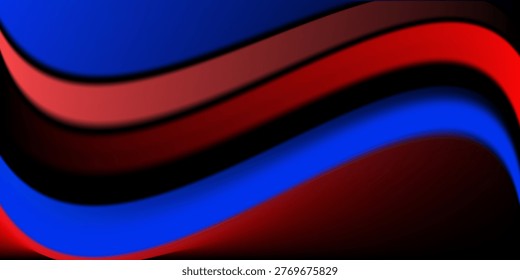 Ripple gradient glass background, vertical neon glow dark ribbed fractal texture in deep blue and violet cinematic sharp distortion texture, futuristic cover template mockup - for stock