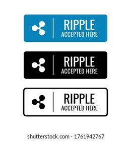 Ripple icon. Currency. Vector. Concept.