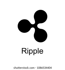 ripple icon. Element of currency for mobile concept and web apps. Detailed ripple icon can be used for web and mobile. Premium icon on white background