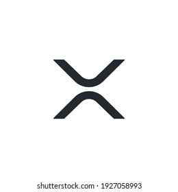 Icono de criptodivisa aislado en fondo blanco. Símbolo Blockchain moderno, simple, vector, icono para el diseño de sitios web, aplicación móvil, ui. Ilustración vectorial