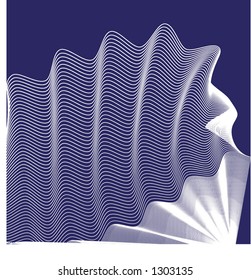 ripple netting vector white on blue