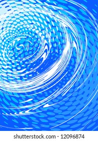 ripple on the water, vector without gradient