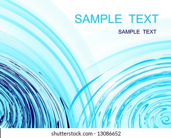 ripple on the water, vector without gradient