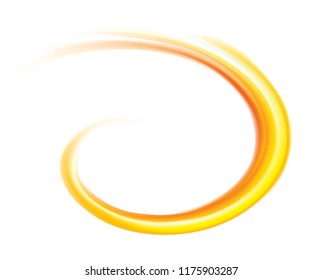 Ripple radial vibrant glossy golden template and space for text in glowing white center. Curvy art effect wavy fluid surface vivid terracotta color. Mixed fresh lemonade of citrus fruit dessert syrup 
