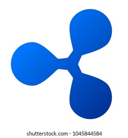 Ripple sign on white background. Vector illustration.
