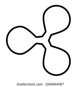 Ripple sign on white background. Vector illustration.