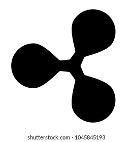 Ripple sign on white background. Vector illustration.
