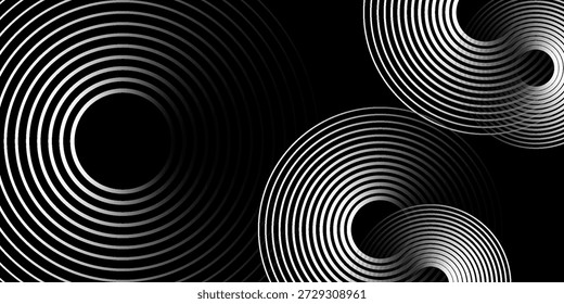 Ripple, Sound und Sonarwellen. Grauer abstrakter Hintergrund für das Design.