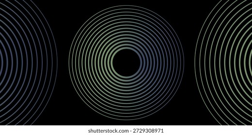 Ripple, sound and sonar waves. Gray abstract background for design