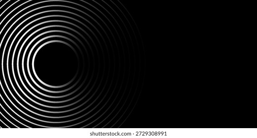 Ripple, Sound und Sonarwellen. Grauer abstrakter Hintergrund für das Design.
