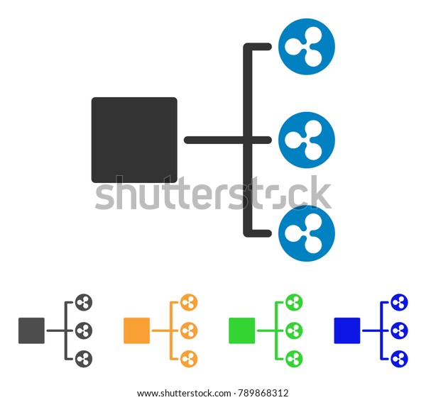Ripple Structure Diagram Icon Vector Illustration Stock Vector (Royalty ...