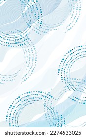 Ripple summer Japanese pattern background