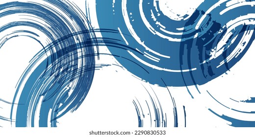 Ripple swirl Japanese pattern background