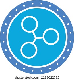 Ripple vector icon. Can be used for printing, mobile and web applications.