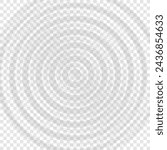 Ripple water top view. Splash water concentric rings with circle waves isolated on transparent background. Vector illustration