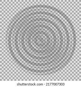 Ripple water top view. Splash water concentric rings with circle waves isolated on transparent background. Vector illustration