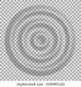 Ripple water top view. Splash water concentric rings with circle waves isolated on transparent background. Vector illustration