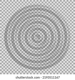 Ripple water top view. Splash water concentric rings with circle waves isolated on transparent background. Vector illustration