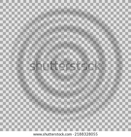 Ripple water top view. Splash water concentric rings with circle waves isolated on transparent background. Vector illustration