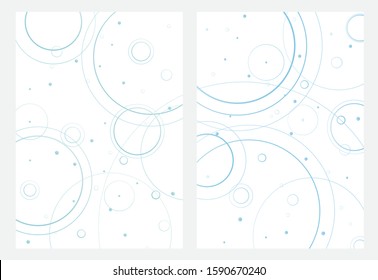 Ripple wave circle. Waves of splashes of water droplets. White background. Vector illustration.