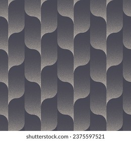 Estructura De Hojas Onduladas Ripple Estructura De Patrón Sin Maravilla Tendencia Vector De Trabajo Resumen De Fondo. Abstracción Gráfica Interminable Diseño Textil Papel de fondo repetitivo de gris pálido. Ilustración de arte semitónica en bucle