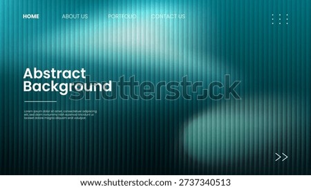 Rippled glass texture background, with a blend of dark green and light green gradient colors, turquoise. Futuristic, modern, and minimalist vertical elements for interfaces, websites, and social media.