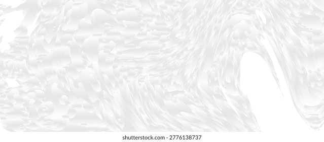 Rippled water on white background, closeup view. Banner design