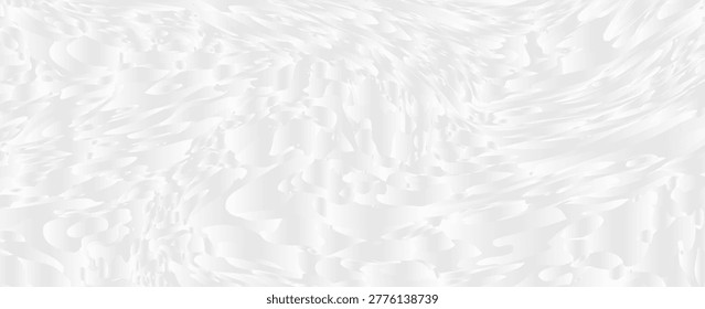 Rippled water on white background, closeup view. Banner design