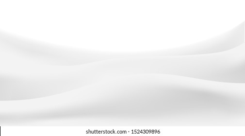 Rippled wavy milk. Beautiful background. Realistic design. Shiny silk fabric. Vector illustration.