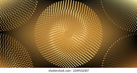 ondas sonoras amarillas, sonidos y ondas sonares amarillas. Fondo abstracto amarillo dorado para el diseño	
