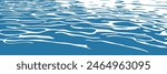 Ripples and water waves, sea surface, vector natural background, banner