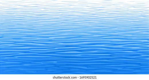 Ripples and water waves, sea surface. Vector natural background.