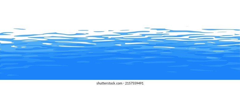 Ripples and water waves, sea surface. Vector natural background. - Shutterstock ID 2157559491