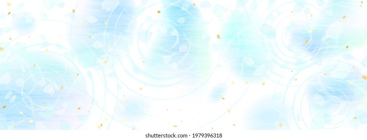 Ripples-like pattern on the surface of the water Cool summer background illustration