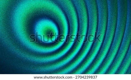 Rippling circular form with grainy gradient texture created from thousands of individual dots. Film grain noise amplifies the hypnotic rhythm of expanding waves evoke motion and dept for modern visual