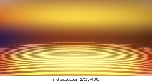 Ondulando a superfície da água refletindo tons quentes dourados e laranja, criando um visual abstrato e sereno.