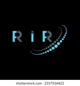 RIR letter logo creative design. RIR unique design.
