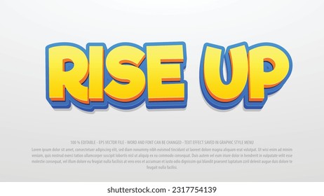Subir plantilla de efecto de texto editable de estilo 3d