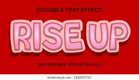 Subir plantilla de efecto de texto editable de estilo 3d