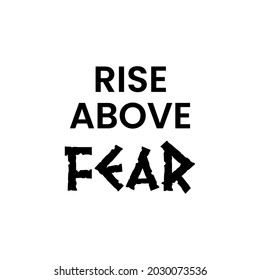 rise above fear Breast Cancer Awareness Design