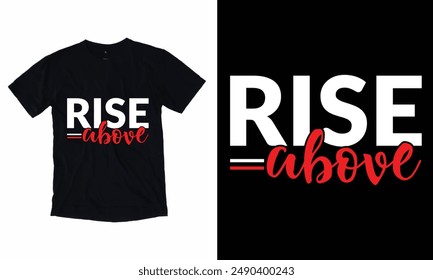 Sube Por Encima Del Diseño De Camiseta Basado En Texto