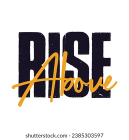 rise above text on white background.