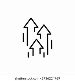 rise boost icon sign vector