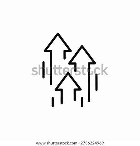 rise boost icon sign vector
