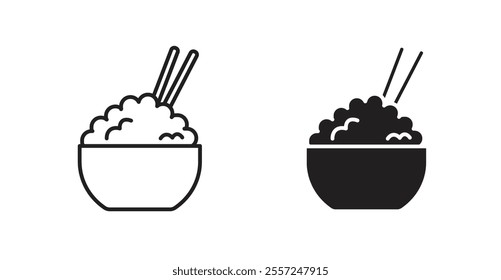 Rise Bowl Icon set. vector illustration set